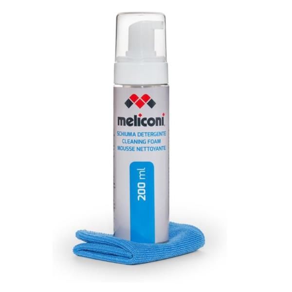 MELICONI C-200 FOAM SCHIUMA DETERGENTE DA 200 ML CON PANNO IN MICROFIBRA PER SC…