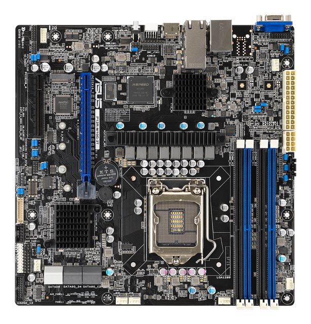 ASUS P12R-M/10G-2T - Scheda madre - micro ATX - Socket LGA1200 - C252 Chipset -…