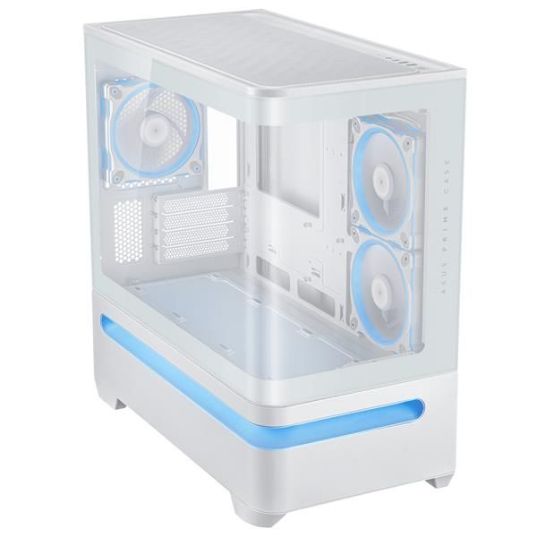 ASUS PRIME AP202 ARGB, Midi Tower, PC, Bianco, micro ATX, Mini-ITX, Multi, 17,5…