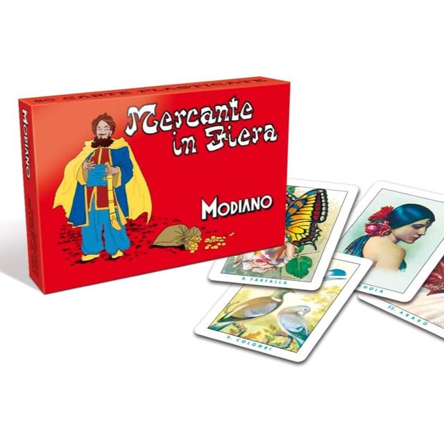 MODIANO CARTE DA GIOCO MERCANTE IN FIERA DUE MAZZI ART.300730