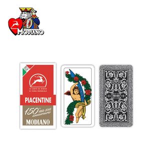 MODIANO CARTE DA GIOCO PIACENTINE EXTRA ROSSE N.81/25 ART.300084