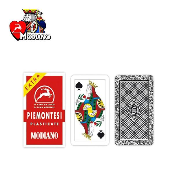 MODIANO CARTE DA GIOCO PIEMONTESI EXTRA ROSSE ART.300062