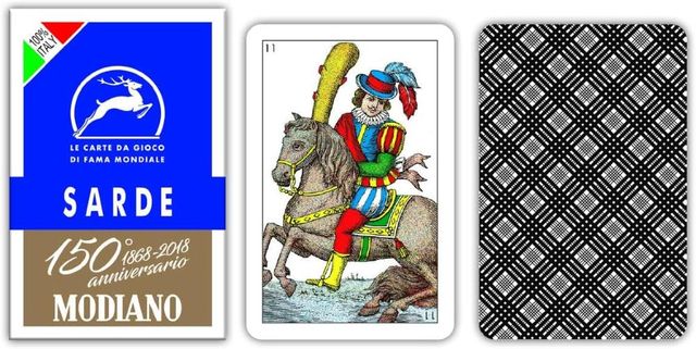 MODIANO CARTE DA GIOCO SARDE BLU 150 ART.300147