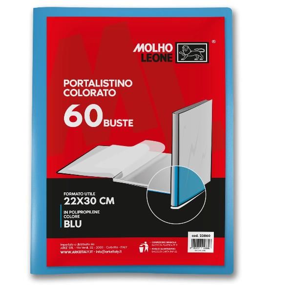 MOLHO LEONE CF12 PORTALISTINO BLU 60 BUSTE