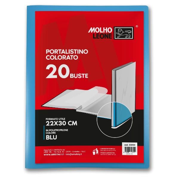 MOLHO LEONE CF24 PORTALISTINO BLU 20 BUSTE
