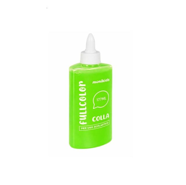 MONIKIDS CREATIVE - COLLA FULL COLOR VERDE FLUO 177ml