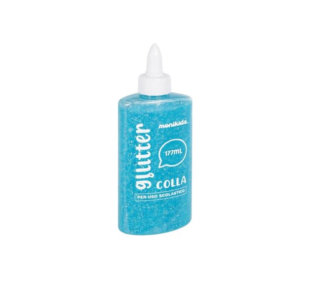 MONIKIDS CREATIVE - COLLA GLITTER 177ml AZZURRO