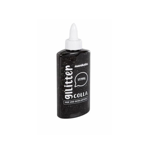 MONIKIDS CREATIVE - COLLA GLITTER 177ml NERO
