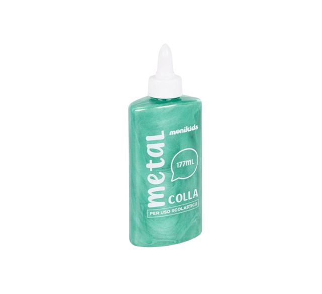 MONIKIDS CREATIVE - COLLA METAL VERDE 177ml