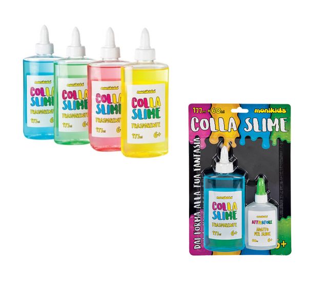 MONIKIDS CREATIVE - COLLA SLIME 177ml +ATTIVATORE 60ml