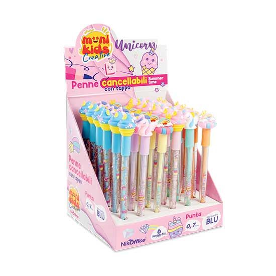MONIKIDS CREATIVE - PENNE CANCELLABILI CON TAPPO SUMMER TIME 36