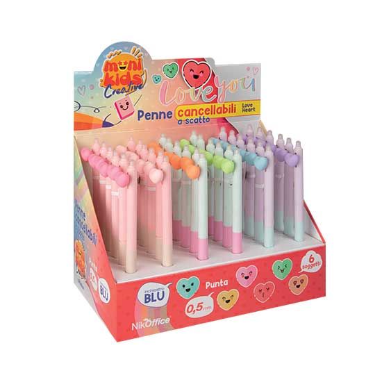 MONIKIDS CREATIVE - PENNE CANCELLABILI SCATTO LOVE HEART