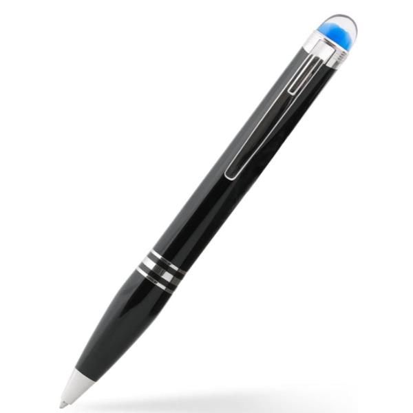MONT BLANC STARWALKER PENNA A SFERA CORPO IN RESINA NERO DETTAGLI IN PLATINO IN…