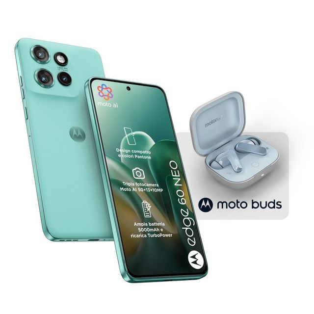 MOTOROLA EDGE 60 NEO 5G DUAL SIM 6.36" OCTA CORE 256GB RAM 8GB 5G ITALIA PANTON…