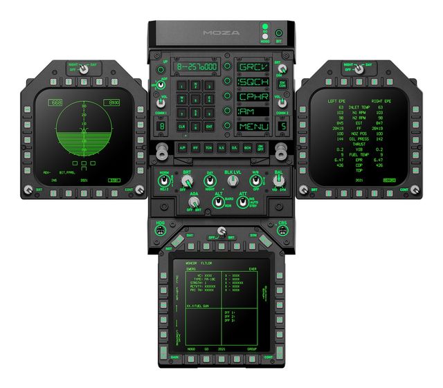 MOZA FMP18 Panel Bundle - Cockpit F/A-18 Modulare per Simulatori di Volo