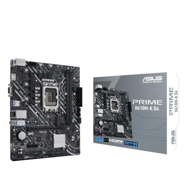 ASUS PRIME H610M-K D4 - Scheda madre - micro ATX - zoccolo LGA1700 - H610 Chips…