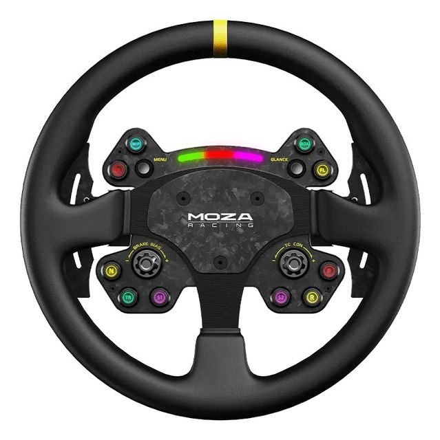 MOZA RS V2 Volante Rotondo - Pelle (33cm)