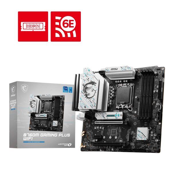 MSI B760M GAMING PLUS WIFI SCHEDA MADRE INTEL B760 LGA 1700 MICRO ATX