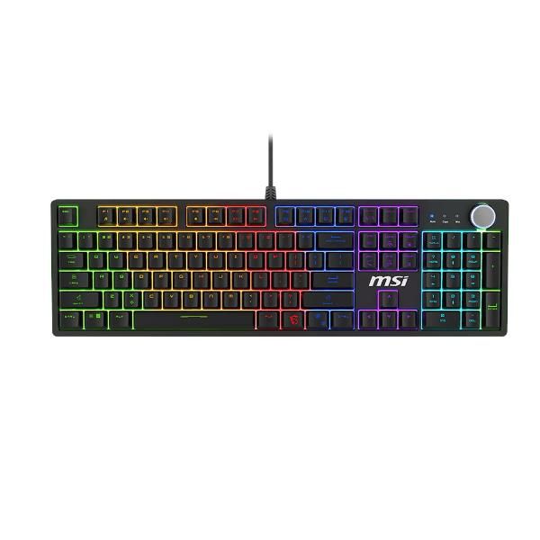MSI FORGE GK320 TASTIERA GAMING MECCANICA USB FULL SIZE SWITCH ROSSI RGB LED LA…