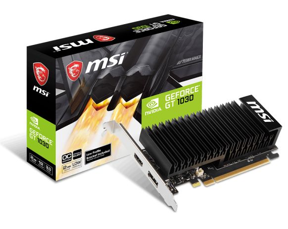 MSI GEFORCE GT 1030 2GHD4 LP OC 2GB GDDR4 PCI Express 3.0 x16