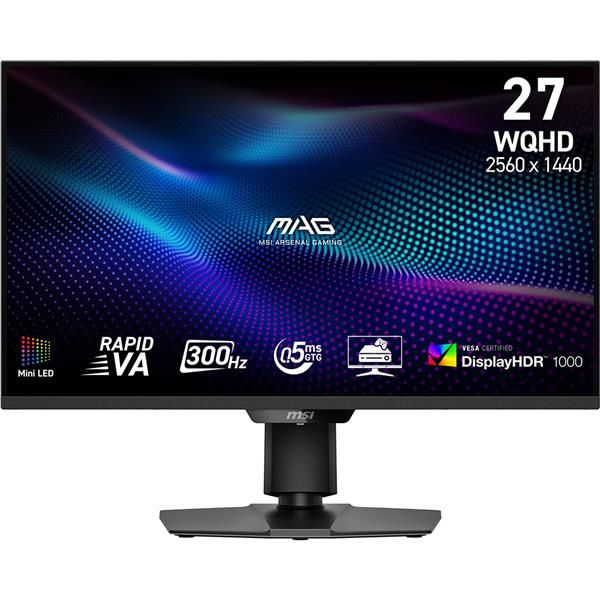 MSI MAG 274QPF X30MV, 68,6 cm (27?), 2560 x 1440 Pixel, Wide Quad HD, LCD, 0,5 …