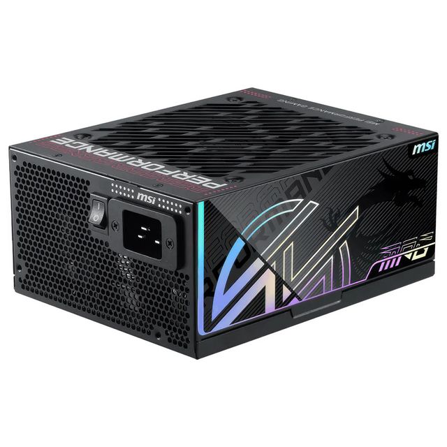 MSI MPG Ai1300TS PCIE5 - Alimentatore 1300W 80 Plus Titanium ATX 3.1 Full Modul…