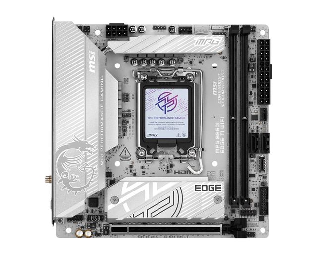 MSI MPG B860I Edge TI WiFi, Intel B860 Motherboard, DDR5 - Socket 1851