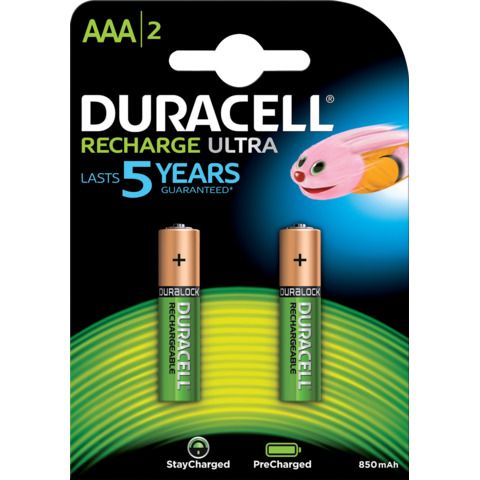 Duracell Rechargeable - Batteria 2 x AAA - NiMH - (ricaricabili) - 800 mAh