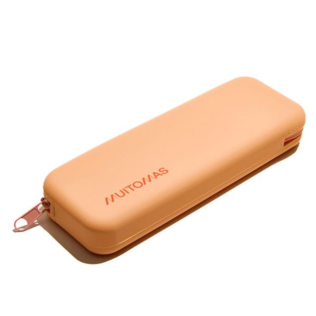 MUITOMAS SILICONE PENCIL CASE PEACH FUZZ