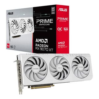ASUS Prime -RX9070XT-O16G-WHITE, Radeon RX 9070 XT, 16 GB, GDDR6, 256 bit, 7680…