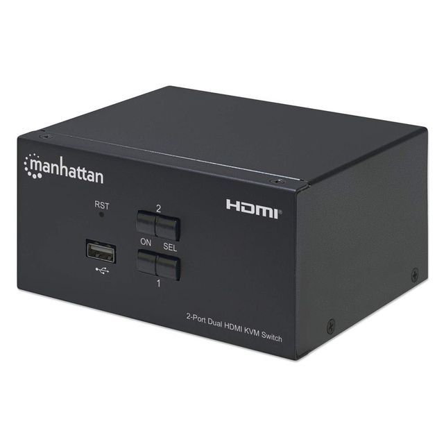 Manhattan 153522 Switch KVM 2/1 USB HDMI 4K