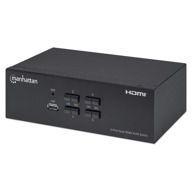 Manhattan 153539 Switch KVM 4/1 USB HDMI 4K