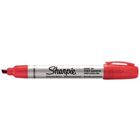 Marcatore permanente Small Metal barrel - punta a scalpello 1,00-4,00mm - rosso…