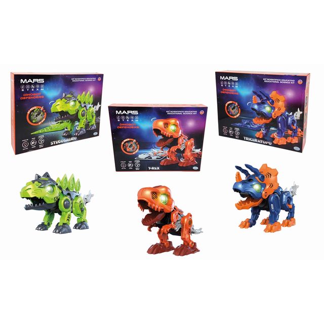 Mars - Dinobot Defenders Dino robot 31 componenti da Assemblare Luci, suoni e M…