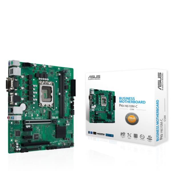 ASUS Pro H610M-C-CSM - Scheda madre - micro ATX - zoccolo LGA1700 - H610 Chipse…