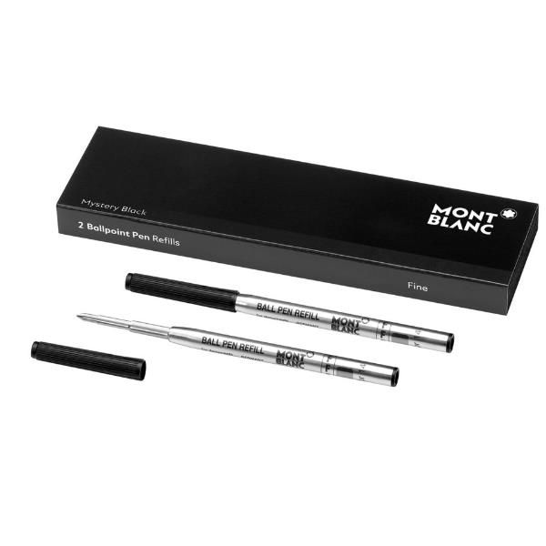 Montblanc - Refill - mystery black - fine (pacchetto di 2) - per Montblanc Meis…
