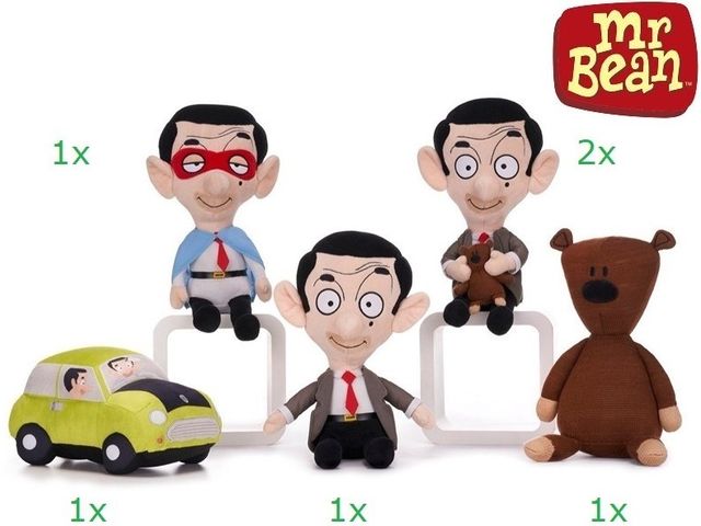 Mr Bean Peluche 5 assortitis 6PZ 26cm