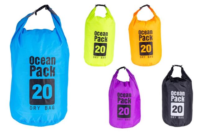 NATALUNA BORSA IMPERMEABILE A TRACOLLA NYLON 20 LITRI 5COLORI