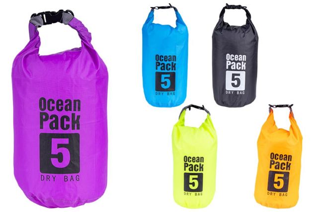 NATALUNA BORSA IMPERMEABILE A TRACOLLA NYLON 5 LITRI 5COLORI