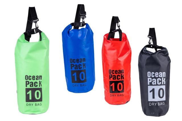 NATALUNA BORSA IMPERMEABILE A TRACOLLA PVC 10 LITRI 4COLORI