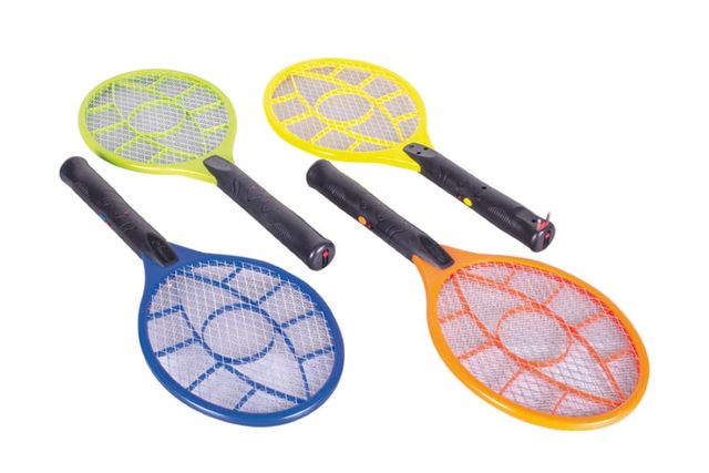NATALUNA RACCHETTA MOSCA KILLER RICARICABILE 250MAH 21X50CM 4COL.
