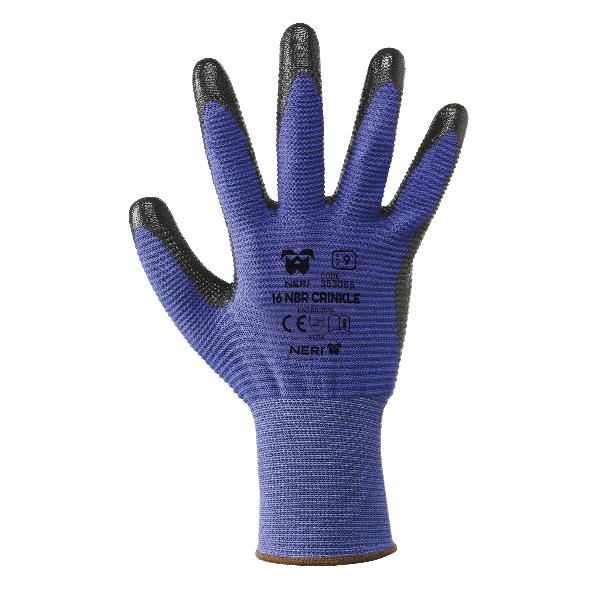 NERI SAFETY CF12PA GUANTI 16 NBR CRINKLE TG8