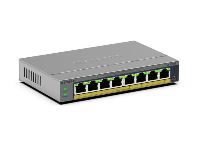NETGEAR GS108EP Gestito L2/L3 Gigabit Ethernet (10/100/1000) Grigio