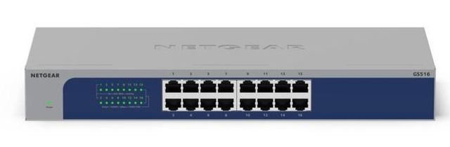 NETGEAR GS516-300EUS switch di rete Non gestito Gigabit Ethernet (10/100/1000) …