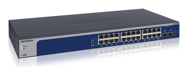 NETGEAR XS724EM Gestito L2 10G Ethernet (100/1000/10000) 1U Blu, Grigio