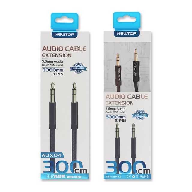 NEWTOP AUX04 CAVO 300CM AUX 3.5M/M