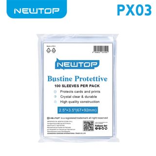 NEWTOP CARD SLEEVES BUSTINE PROTETTIVE PX03