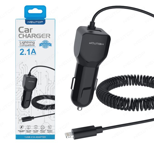 NEWTOP CC05 CAR CHARGER 1 USB LIGHTNING