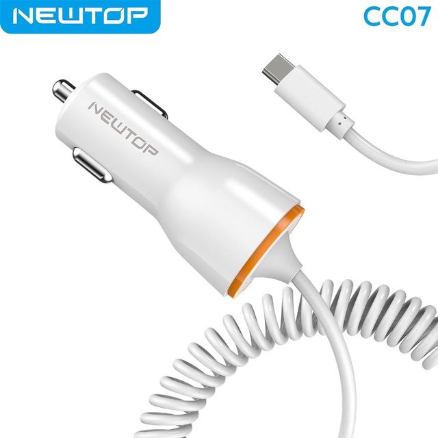 NEWTOP CC07 CAR FAST CHARGER CON CAVO TYPE-C