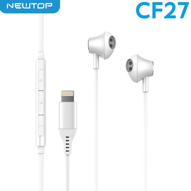 NEWTOP CF27 MFI CUFFIE STEREO CON LIGHTNING CERTIFICATO